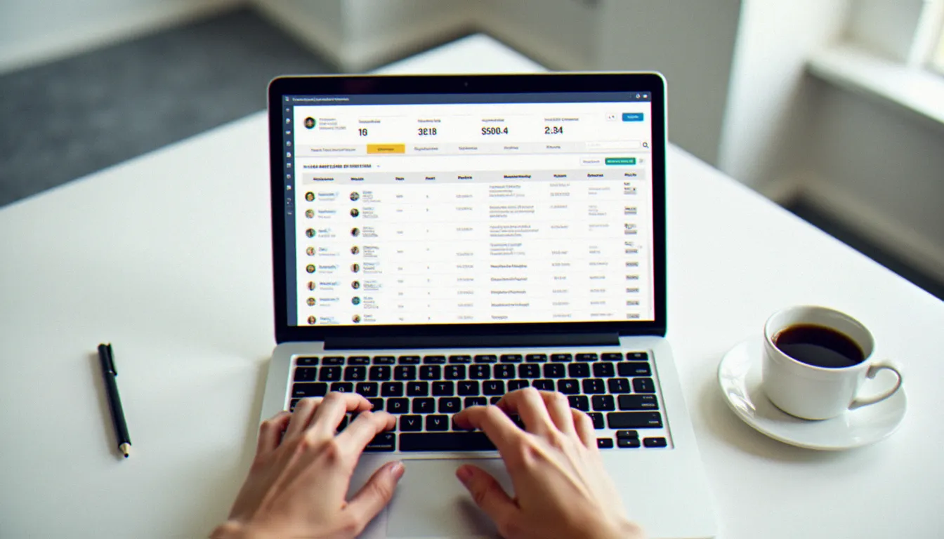 Tableau de bord d'une plateforme de netlinking affichant les métriques SEO des sites partenaires, illustrant l'interface de sélection sur ereferer