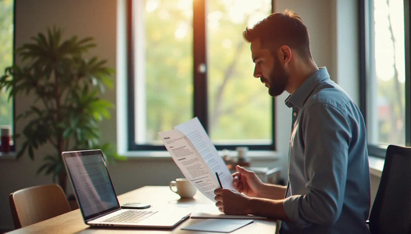Un consultant B2B analysant les résultats combinés d'une stratégie media and media intégrant earned media et owned media