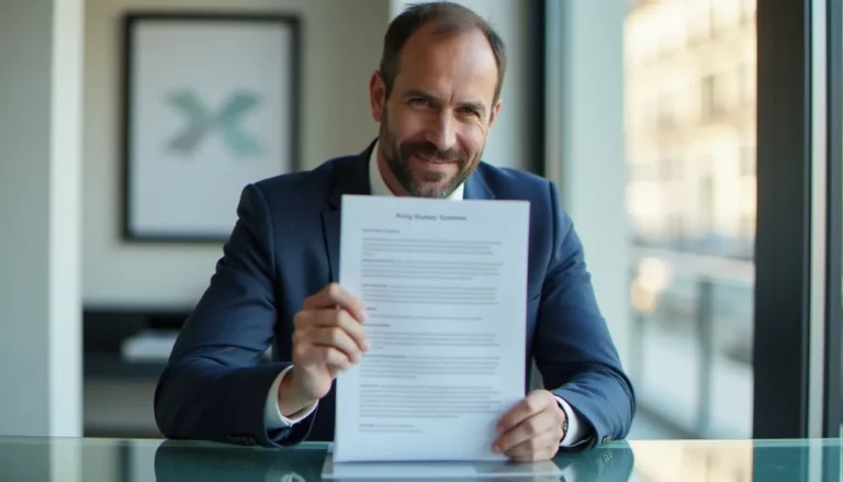 Consultant B2B présentant une stratégie de corp prix dans un bureau parisien moderne et lumineux