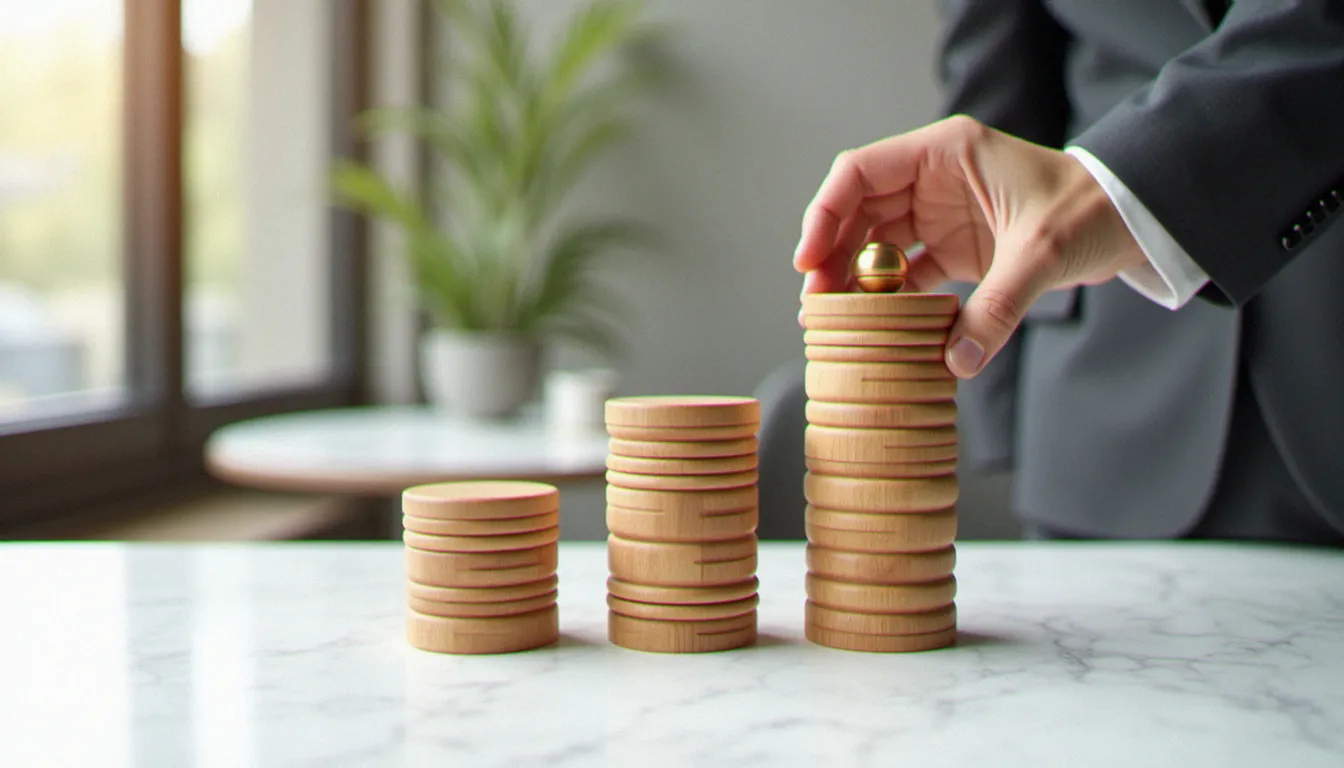 business efficace fr body 1 Trois piliers en bois symboliques représentant les fondations d'un business efficace fr